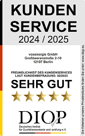 Zertifikat 2023 – Kundenfreundliche Strom- und Gasrechnung (DIET)